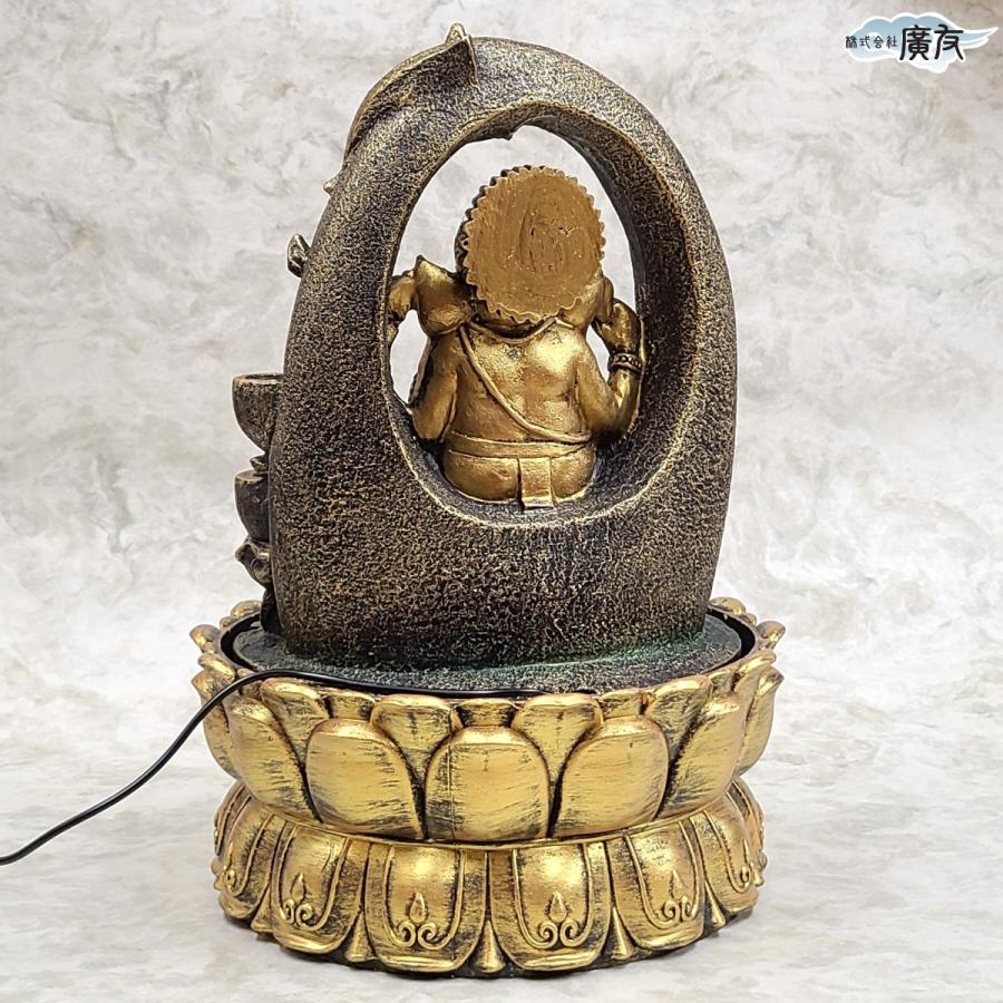 開運 風水 噴水 置物 インテリア 噴水オブジェ ガネーシャ 置物