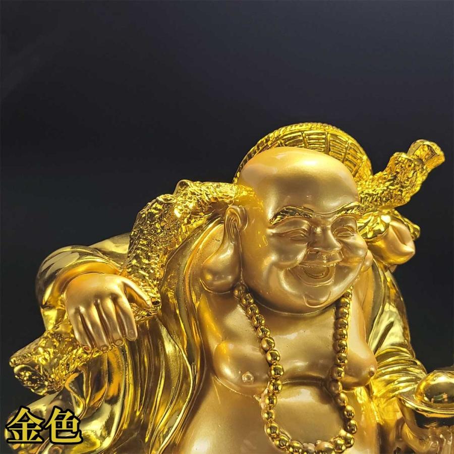 龍の置物 風水 玄関 金 5本爪 金色 龍置物 布袋様 置物 大きい 七福神