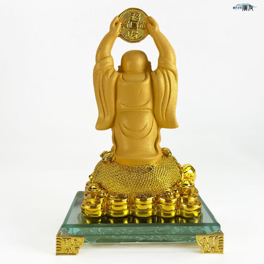 時代物 古黄瀬戸 布袋様 七福神 仏像 置物 縁起物 R7112348 布袋様 置物 布袋さん 七福神 ご利益 金運 縁起 布袋様の置物 布袋像