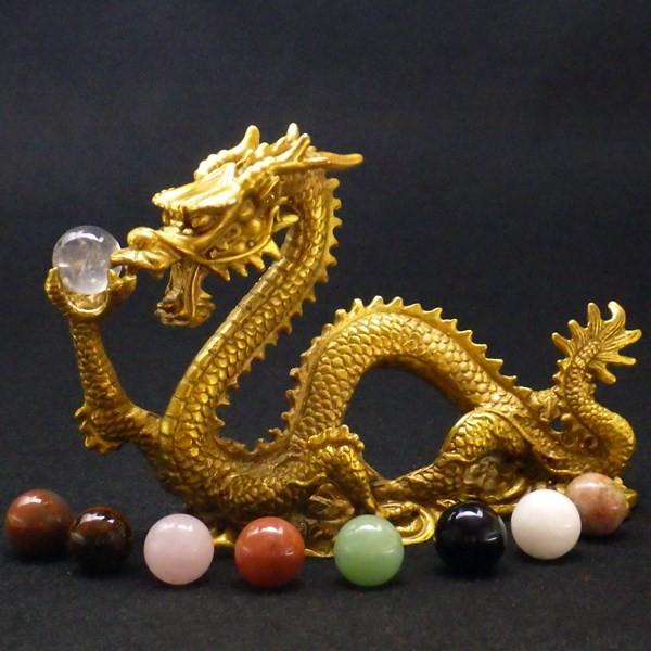 開運 - 龍飾りつけ 龍の飾りつけ 風水 龍 飾りつけ 金管楽器 金 五本爪の龍 風水グッズ 入り口・入口 五本爪 金龍 竜飾りつけ 金運 グッズ 2026 ( 銅製 願望すること龍(中)選べる宝石1個付 ) 楽器、手芸、コレクション-占い、開運