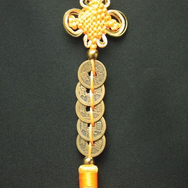 開運 風水古銭 古銭 風水 置物 中国結び 中国結び飾り 縁起物 飾り 金