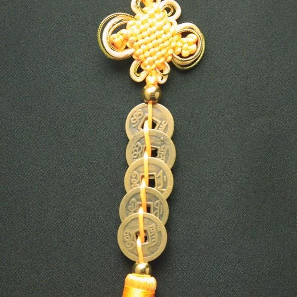 開運 風水古銭 古銭 風水 置物 中国結び 中国結び飾り 縁起物 飾り 金