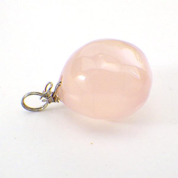 開運 カルセドニー ピンク 天然石 ネックレストップ アクセサリー