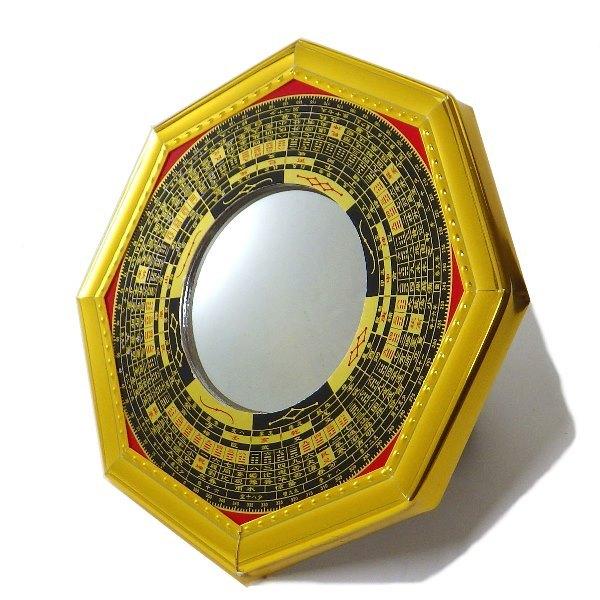 風水 鏡 八卦鏡 魔除け 八角形 魔除けグッズ 玄関 置物 八角形鏡風水 八角形の鏡 厄除けグッズ 壁掛け 風水グッズ 開運グッズ 八卦 羅盤 凸面鏡 金 大 Rabankktotumen 開運風水ドットコム ヤフー店 通販 Yahoo ショッピング