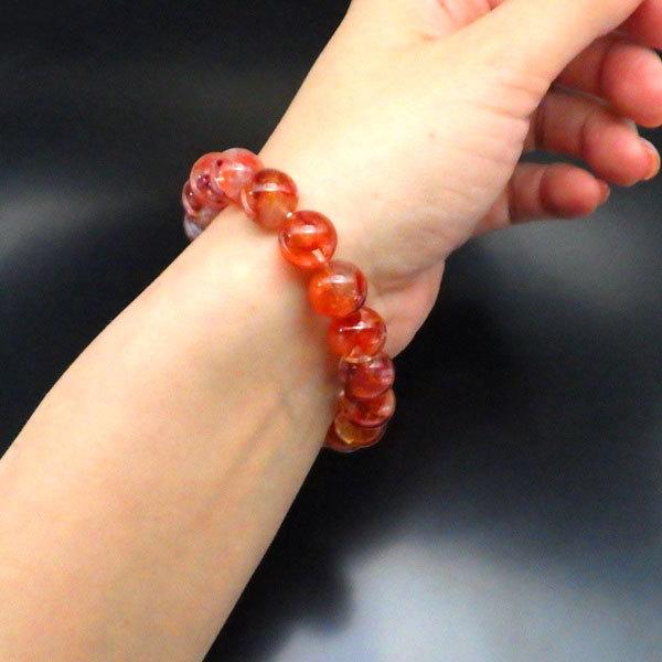 開運 ライモナイトインクォーツ パワーストーン ブレスレット メンズ