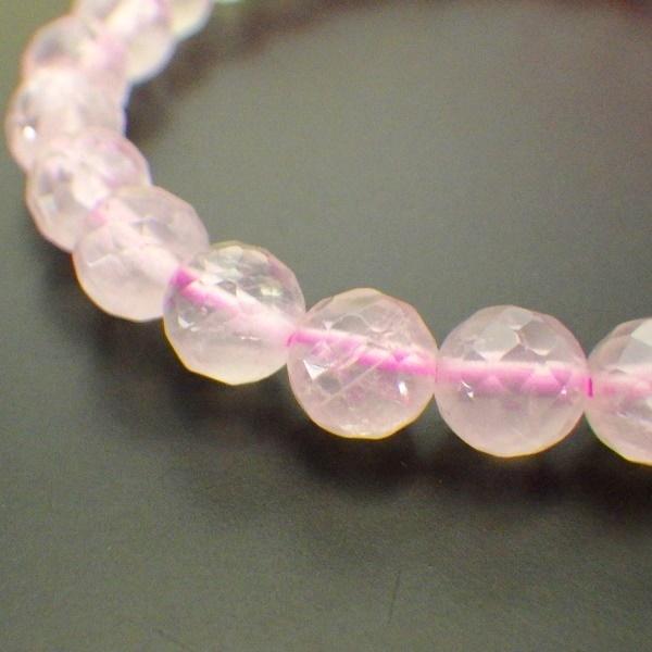 開運 ローズクォーツ ブレスレット 恋愛運 パワーストーン 紅水晶 数珠