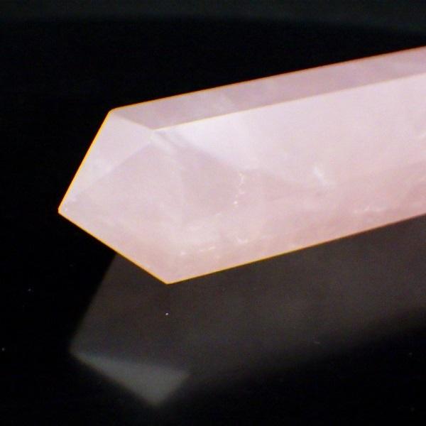 開運 ローズクォーツ ポイント 原石 置物 誕生石 10月 恋愛運