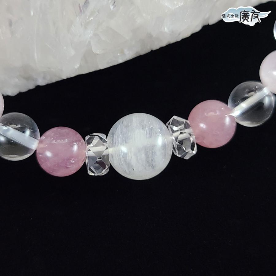 開運 インカローズ ムーンストーン クンツァイト ブレスレット