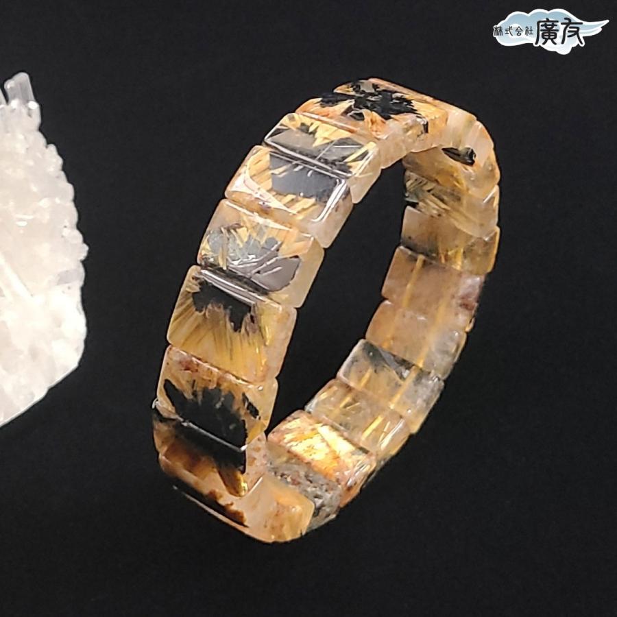 お値下げ　新品未使用　ルチルバングル　太陽花あり Amazon | 【英雅堂】ルチルクォーツ バングル ブレスレット 太陽