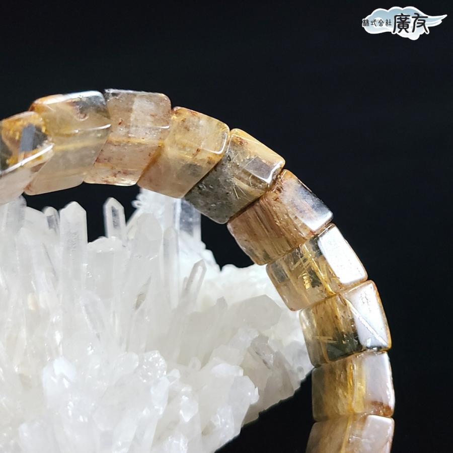 開運 太陽ルチルクォーツ ブレス ルチル ブレスレット バングル