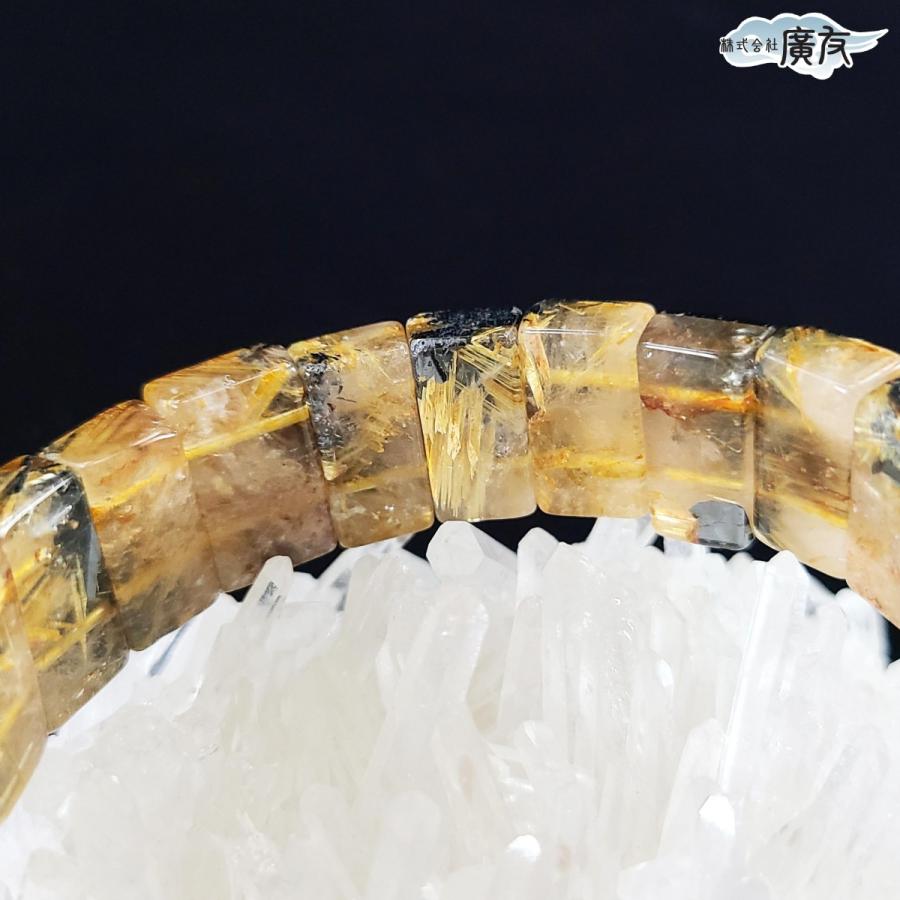 開運 太陽ルチルクォーツ ブレス ルチル ブレスレット バングル 太陽