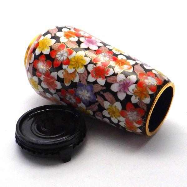 七宝焼　花瓶 七宝焼き 花瓶 80号 並赤地桜 | 花瓶 | 伝統工芸品・和風記念品