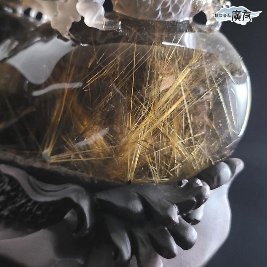 開運 龍の置物 龍 水晶 4本爪 辰 竜 置物 龍彫刻 風水 玄関