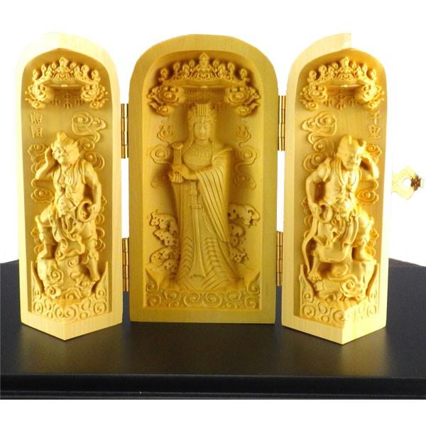 開運 木彫り彫刻 木彫り 仏像 神様 ツゲ 柘植 縁起物 風水 置物