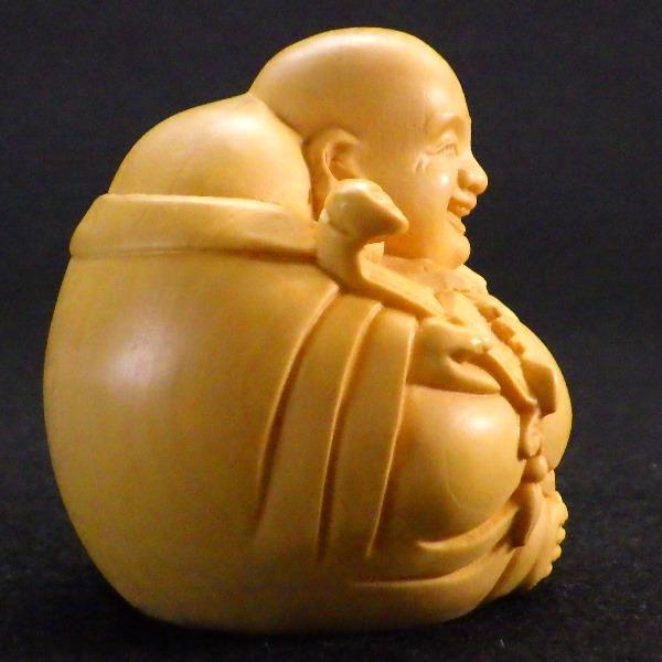 布袋様 置物 布袋さん 七福神 木製 ご利益 金運 縁起 布袋様の