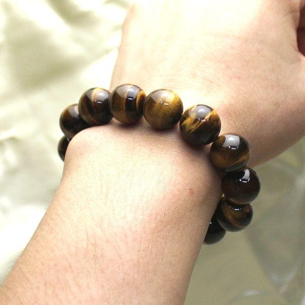 タイガーアイ 虎目石 ブレスレット 石 パワーストーン 天然石 金