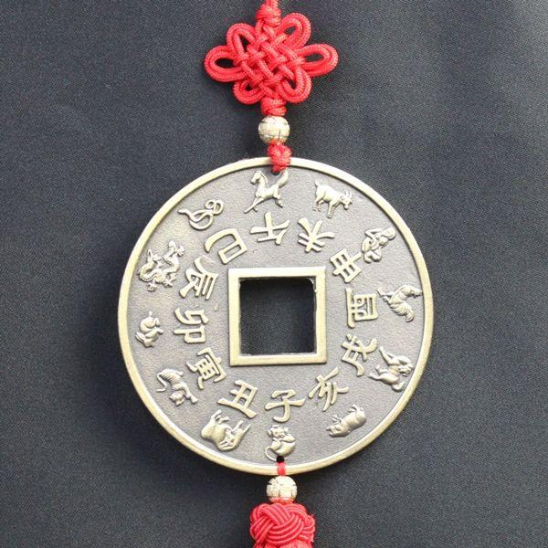 開運 風水古銭 古銭 風水 置物 中国結び 中国結び飾り 縁起物 飾り 金