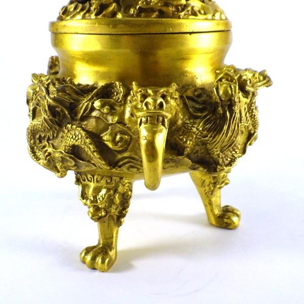 開運 風水 香炉 おしゃれ 龍の置物 龍 玄関 金 金龍 金運アップ グッズ
