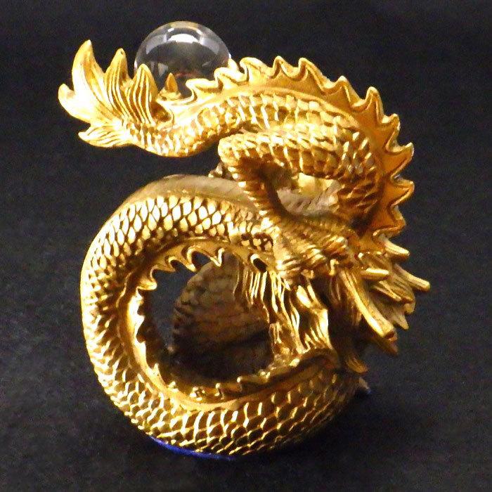 龍の置物 龍 置物 風水 銅製 玄関 金 五本爪の龍 五本爪 金龍 開運