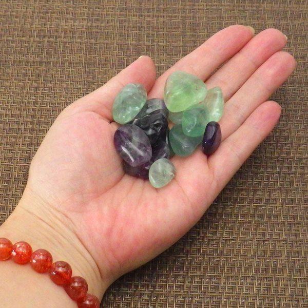 開運 フローライト タンブル 原石 蛍石 パワーストーン 天然石 意味