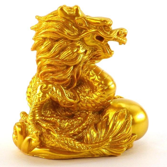 開運 龍の置物 玄関 干支 金 龍置物 4本爪 龍 置物 風水