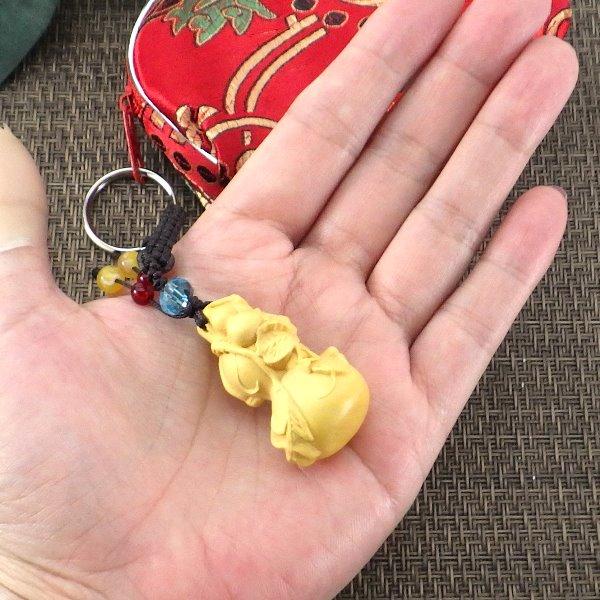 根付 木彫り 瓢箪 ひょうたん 風水 風水グッズ 開運祈願 金運祈願 2026