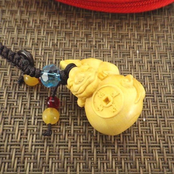 根付 木彫り ヒキュウ 貔貅 ひきゅう 風水 置物 風水グッズ 宝くじ