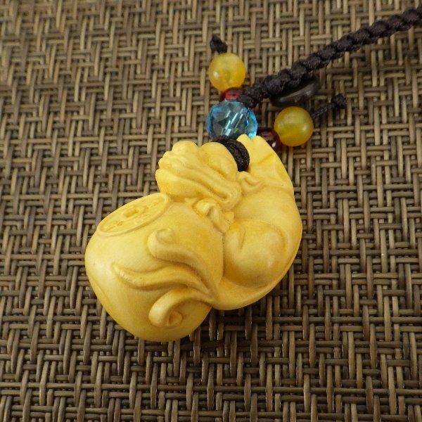 根付 木彫り ヒキュウ 貔貅 ひきゅう 風水 置物 風水グッズ 宝くじ