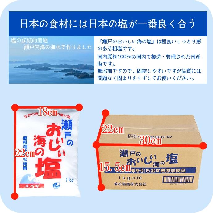 瀬戸のおいしい海の塩 1kg×20 : こわけや - 通販 - Yahoo!ショッピング