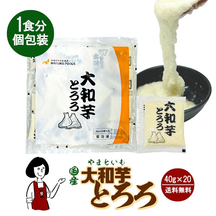 冷凍）国産 大和芋とろろ 40g×20 / クール便 : こわけや - 通販