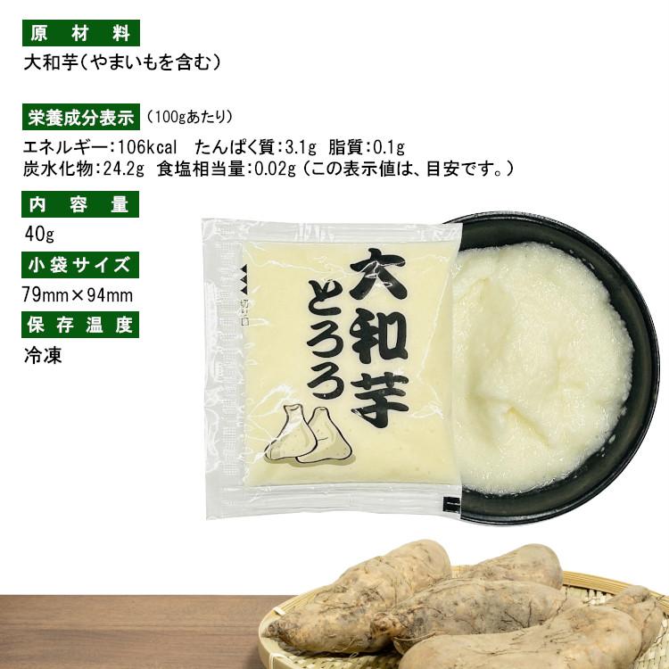 冷凍）国産 大和芋とろろ 40g×20 / クール便 : こわけや - 通販