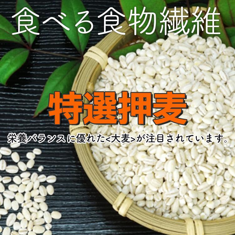 特選押麦 5kg×5 計25kg / チャック付 送料無料 大麦 国産 食物繊維 β