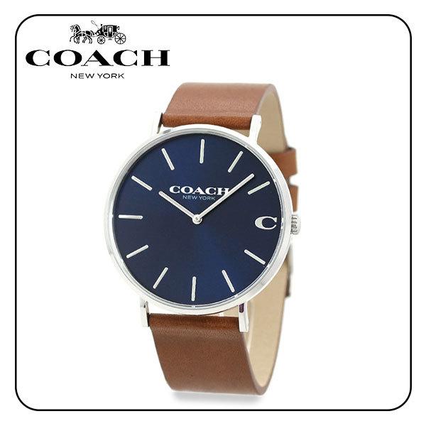 COACH　コーチ　14602151　CHARLES　チャールズ　腕時計　ウォッチ　クオーツ　メンズ　ブラウン　レザー　41mm