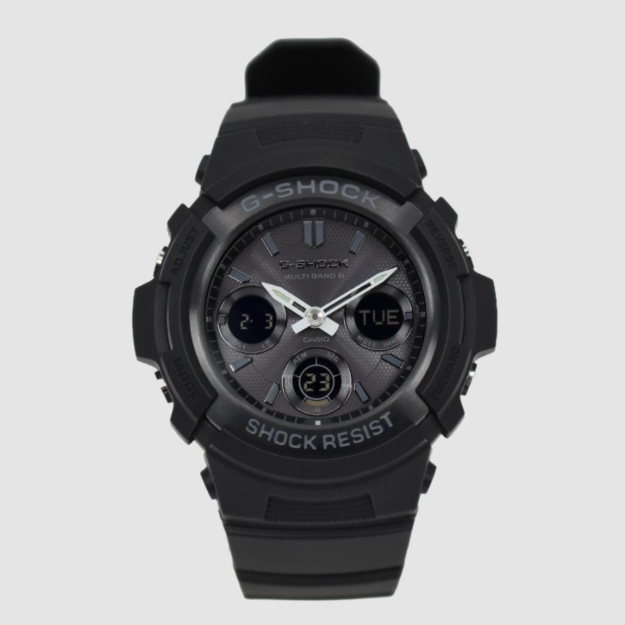 CASIO カシオ AWG-M100B-1A G-SHOCK ブラック メンズ腕時計  電波ソーラー MULTIBAND6 耐衝撃 20気圧防水 アナデジ LED付 [並行輸入]の画像