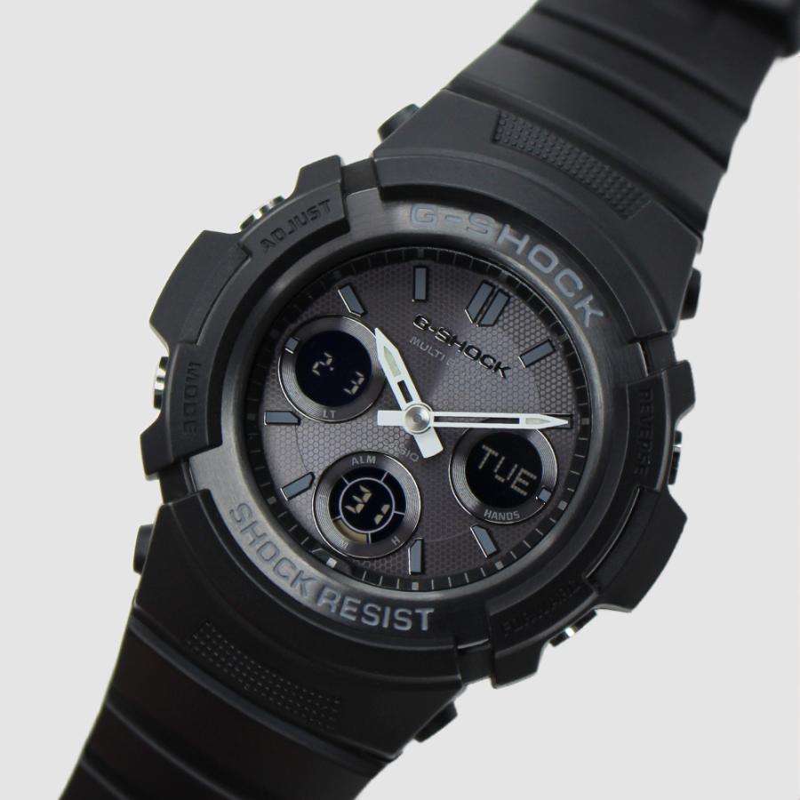 CASIO カシオ AWG-M100B-1A G-SHOCK ブラック メンズ腕時計  電波ソーラー MULTIBAND6 耐衝撃 20気圧防水 アナデジ LED付 [並行輸入]の画像