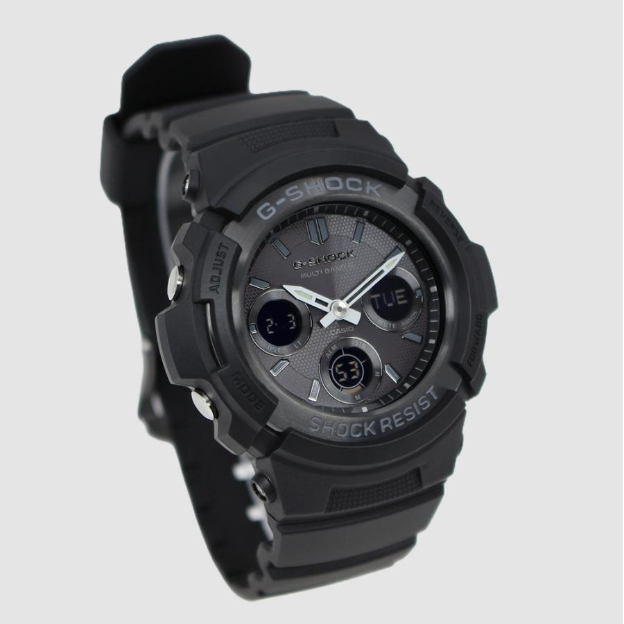 CASIO カシオ AWG-M100B-1A G-SHOCK ブラック メンズ腕時計  電波ソーラー MULTIBAND6 耐衝撃 20気圧防水 アナデジ LED付 [並行輸入]の画像