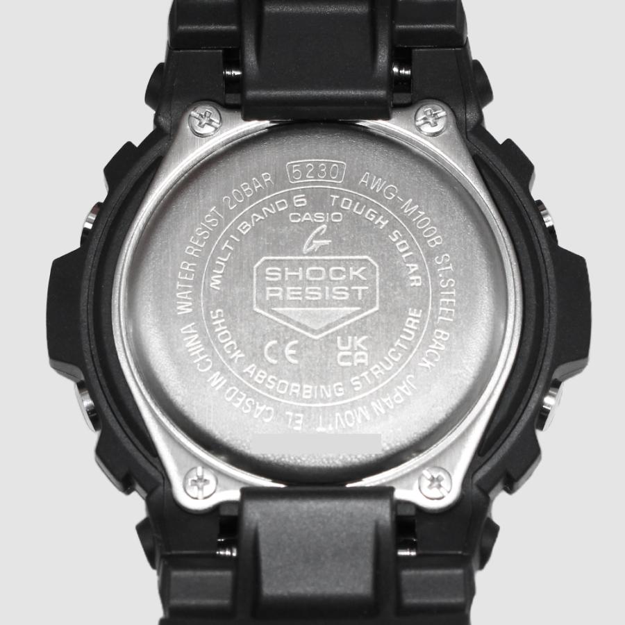 CASIO カシオ AWG-M100B-1A G-SHOCK ブラック メンズ腕時計  電波ソーラー MULTIBAND6 耐衝撃 20気圧防水 アナデジ LED付 [並行輸入]の画像