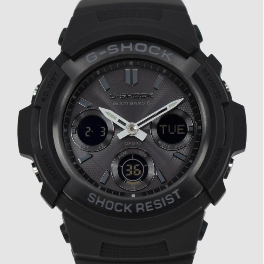 CASIO カシオ AWG-M100B-1A G-SHOCK ブラック メンズ腕時計  電波ソーラー MULTIBAND6 耐衝撃 20気圧防水 アナデジ LED付 [並行輸入]の画像