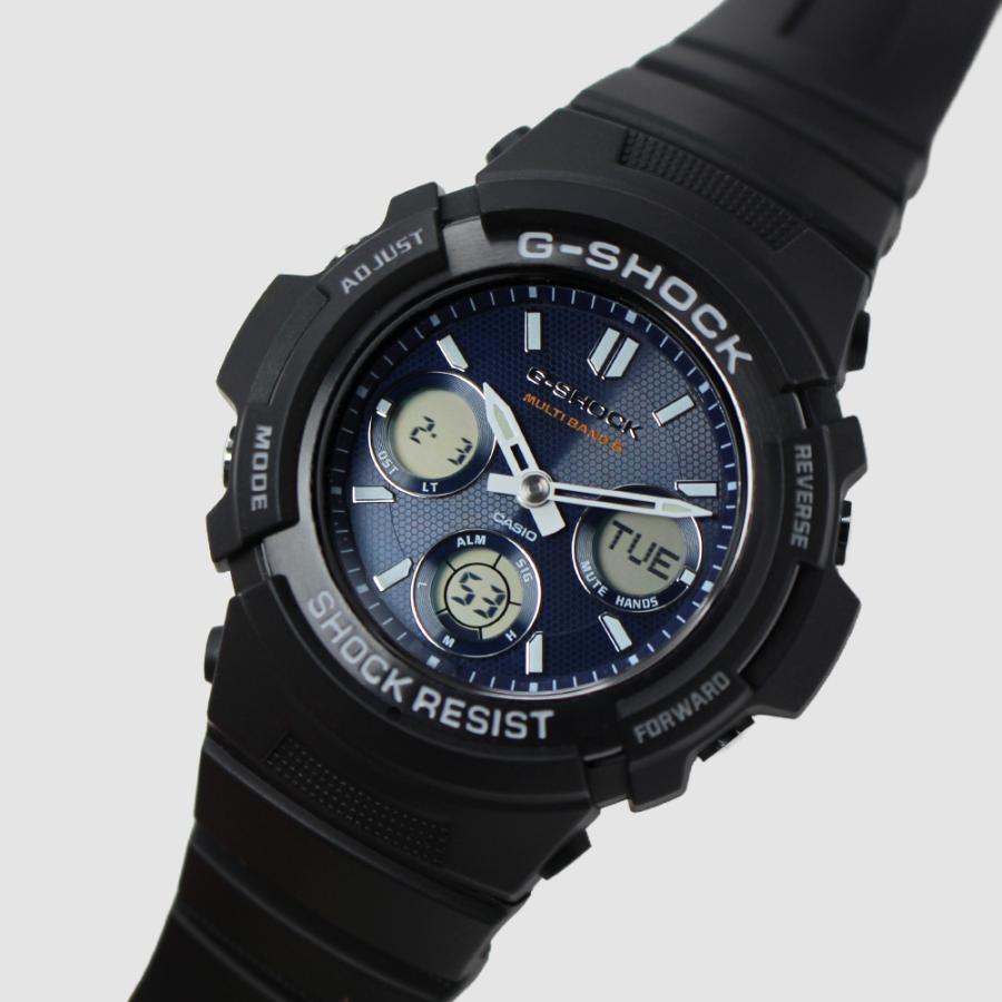 CASIO カシオ AWG-M100SB-2A G-SHOCK ネイビー メンズ腕時計  電波ソーラー MULTIBAND6 耐衝撃 20気圧防水 アナデジ LED付 [並行輸入]の画像