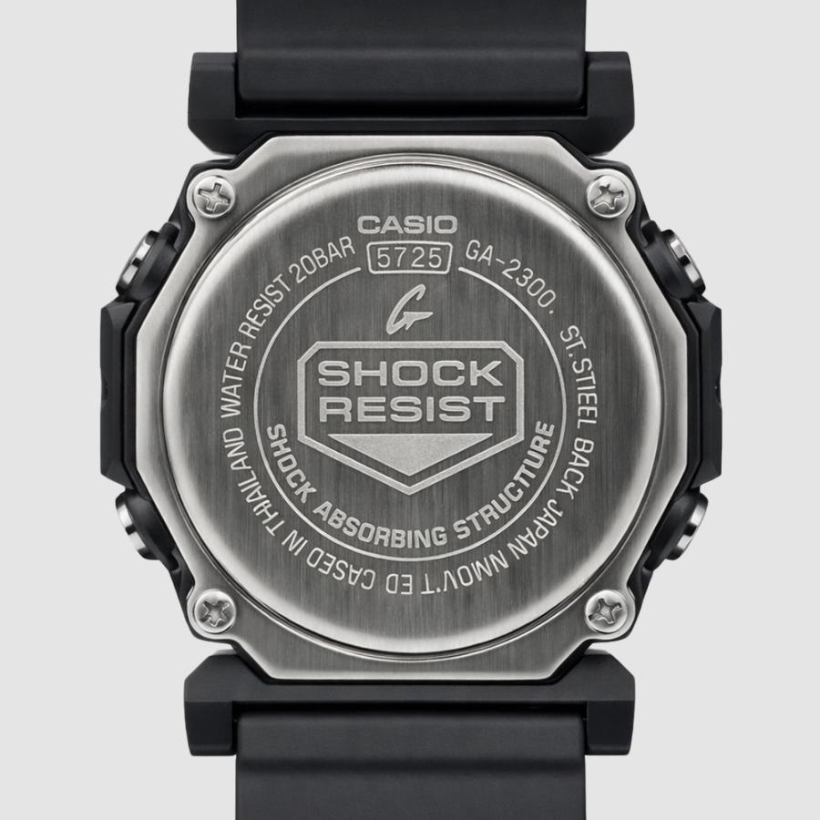 G-SHOCK CASIO カシオ GA-2300-1A ブラック ユニセックス腕時計 耐衝撃
