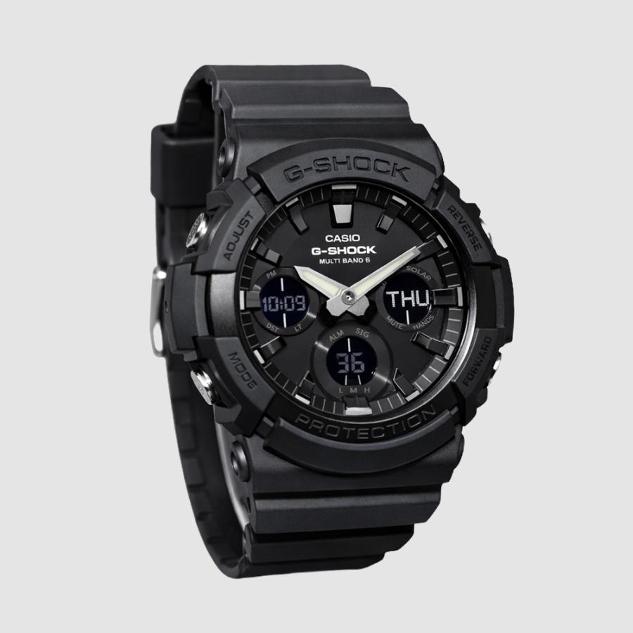 CASIO カシオ GAW-100B-1A G-SHOCK ブラック メンズ腕時計 電波ソーラー 耐衝撃 20気圧防水 アナログ デジタル LED付 [並行輸入]の画像