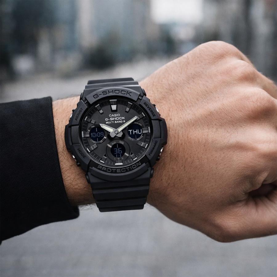 CASIO カシオ GAW-100B-1A G-SHOCK ブラック メンズ腕時計 電波ソーラー 耐衝撃 20気圧防水 アナログ デジタル LED付 [並行輸入]の画像
