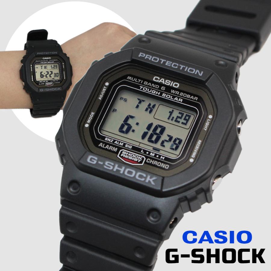 G-SHOCK CASIO カシオ GW-5000U-1 ブラック メンズ腕時計 電波ソーラー