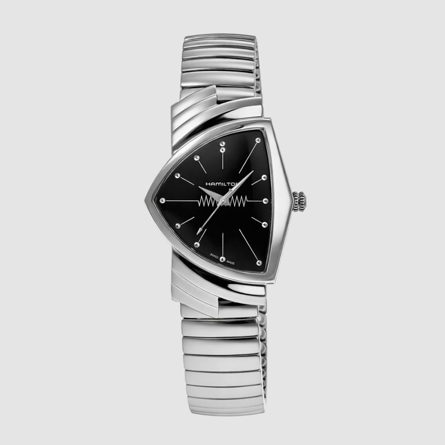 HAMILTON ハミルトン H24411232 ベンチュラ クォーツ ブラック メンズ 腕時計 VENTURA QUARTZ [並行輸入]の画像