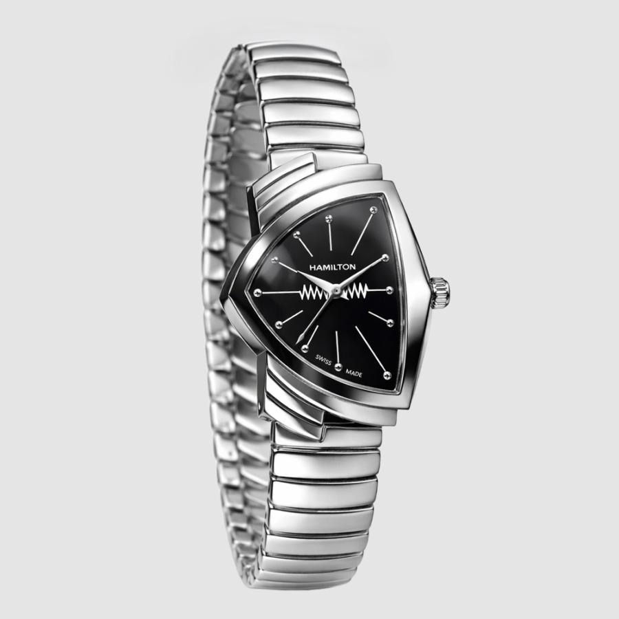 HAMILTON ハミルトン H24411232 ベンチュラ クォーツ ブラック メンズ 腕時計 VENTURA QUARTZ [並行輸入]の画像