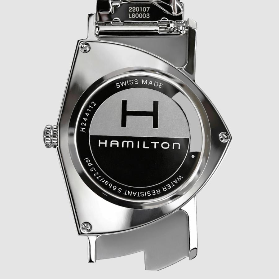 HAMILTON ハミルトン H24411232 ベンチュラ クォーツ ブラック メンズ 腕時計 VENTURA QUARTZ [並行輸入]の画像