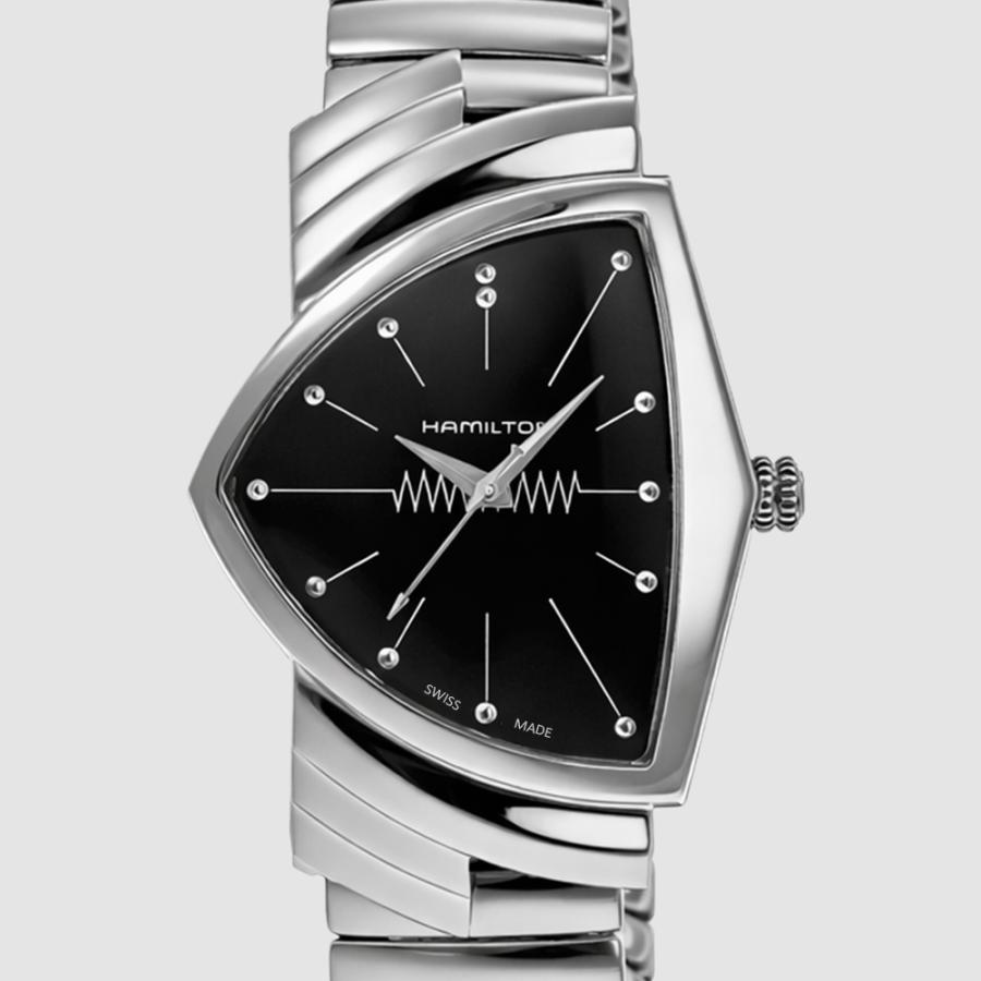 HAMILTON ハミルトン H24411232 ベンチュラ クォーツ ブラック メンズ 腕時計 VENTURA QUARTZ [並行輸入]の画像
