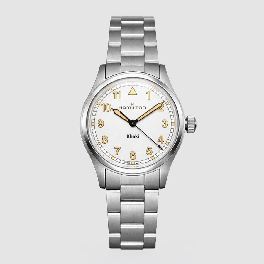 HAMILTON ハミルトン H69301110 33mm ホワイト カーキ フィールド クォーツ  メンズ レディース　腕時計 [並行輸入]の画像