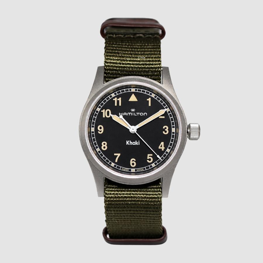 HAMILTON ハミルトン H69301930 33mm ブラック カーキフィールド クォーツ  メンズ レディース　腕時計 [並行輸入]の画像