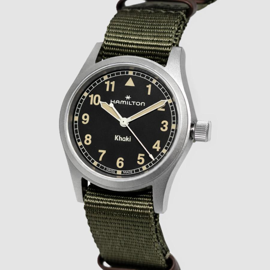 HAMILTON ハミルトン H69301930 33mm ブラック カーキフィールド クォーツ  メンズ レディース　腕時計 [並行輸入]の画像